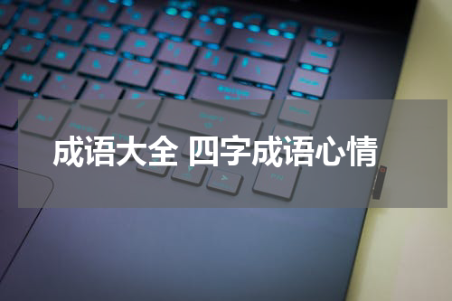 成语大全 四字成语心情