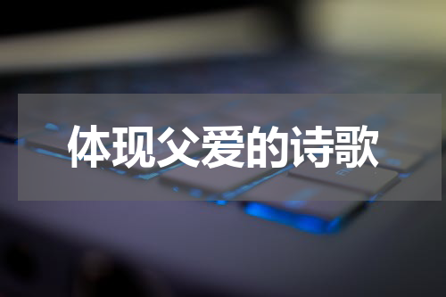 体现父爱的诗歌