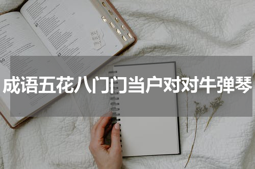 成语五花八门门当户对对牛弹琴