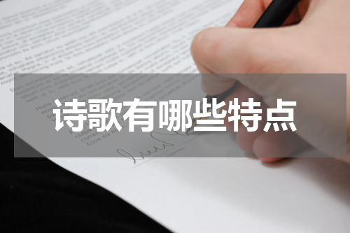 诗歌有哪些特点