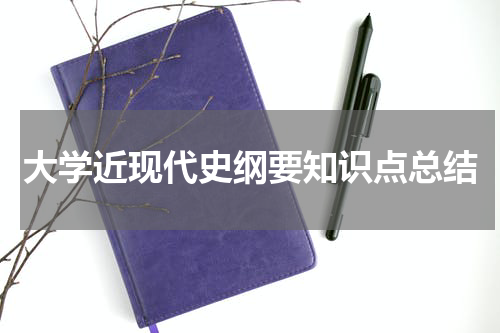 大学近现代史纲要知识点总结