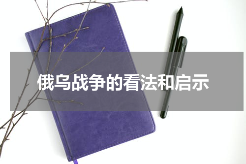 俄乌战争的看法和启示