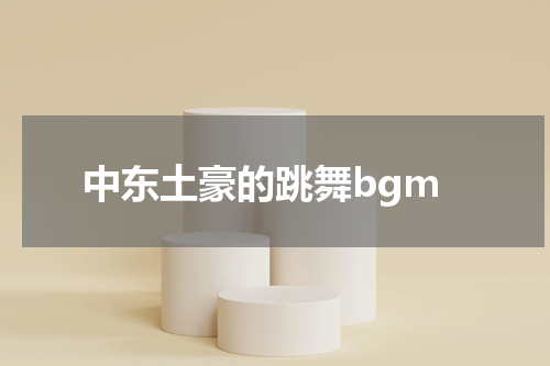 中东土豪的跳舞bgm