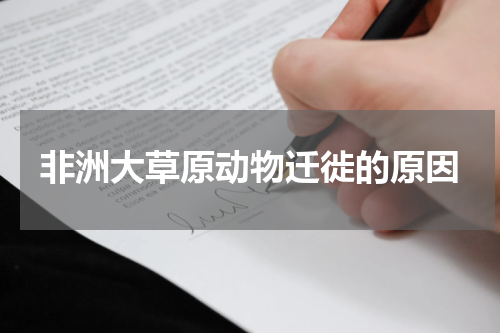 非洲大草原动物迁徙的原因