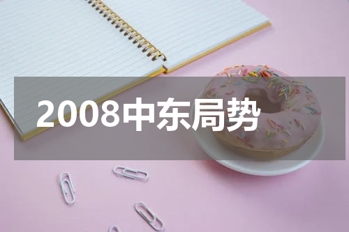 2008中东局势