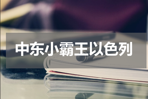 中东小霸王以色列