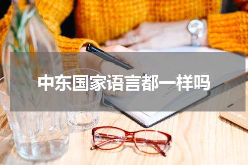 中东国家语言都一样吗