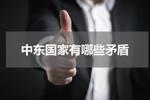 中东国家有哪些矛盾