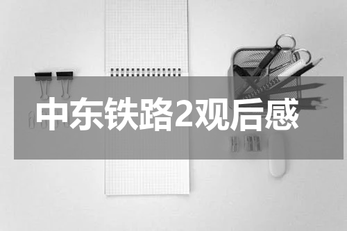 中东铁路2观后感