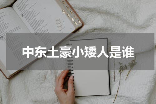 中东土豪小矮人是谁