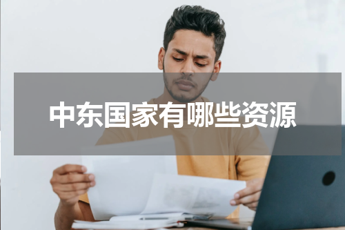 中东国家有哪些资源