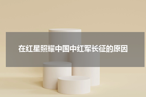 在红星照耀中国中红军长征的原因