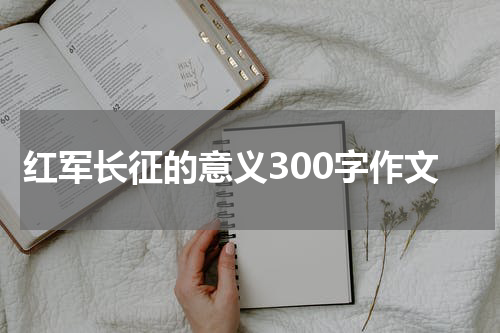 红军长征的意义300字作文