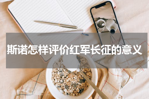 斯诺怎样评价红军长征的意义