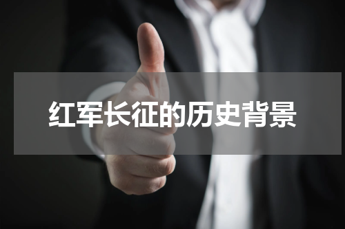 红军长征的历史背景