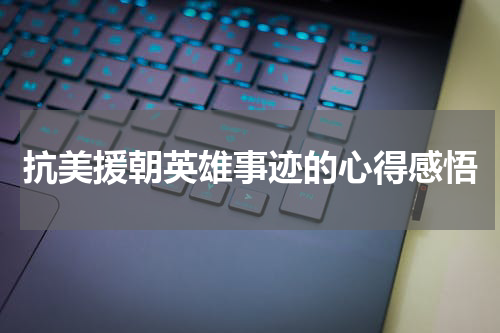 抗美援朝英雄事迹的心得感悟