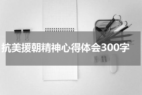 抗美援朝精神心得体会300字