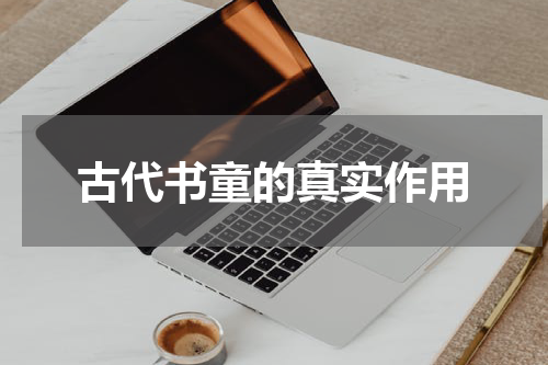 古代书童的真实作用