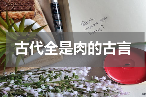 古代全是肉的古言