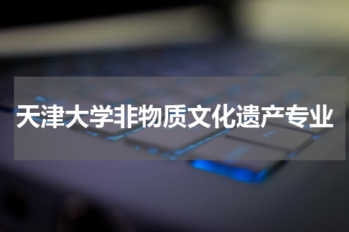 天津大学非物质文化遗产专业