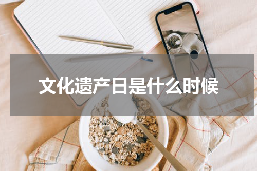文化遗产日是什么时候