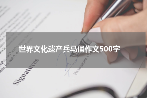 世界文化遗产兵马俑作文500字