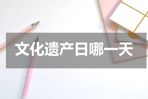 文化遗产日哪一天