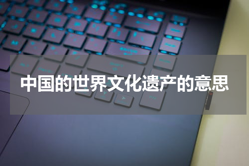 中国的世界文化遗产的意思