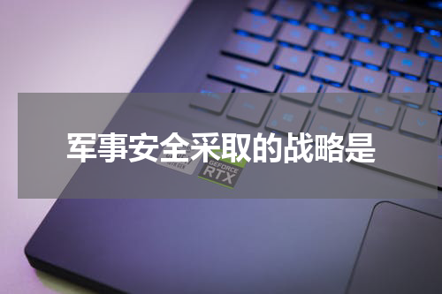 军事安全采取的战略是
