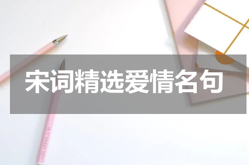 宋词精选爱情名句