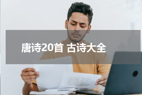 唐诗20首 古诗大全
