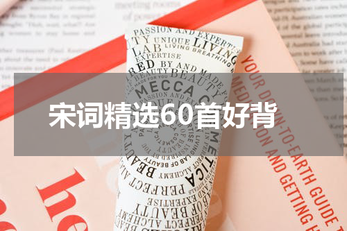宋词精选60首好背