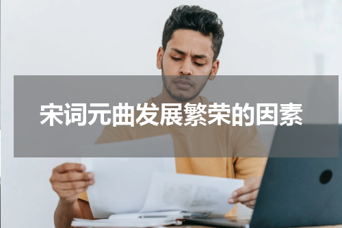 宋词元曲发展繁荣的因素