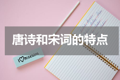 唐诗和宋词的特点