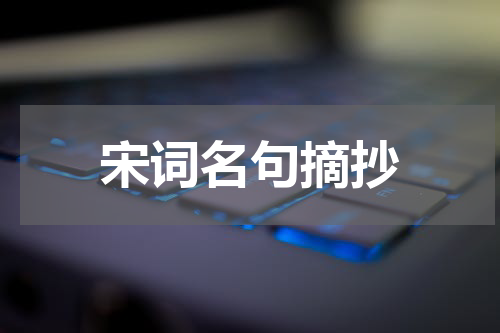 宋词名句摘抄