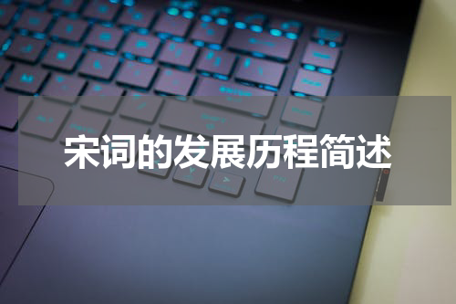宋词的发展历程简述