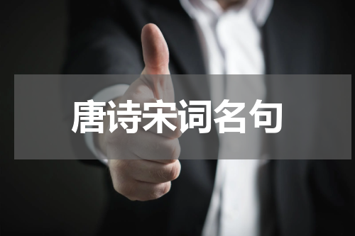 唐诗宋词名句
