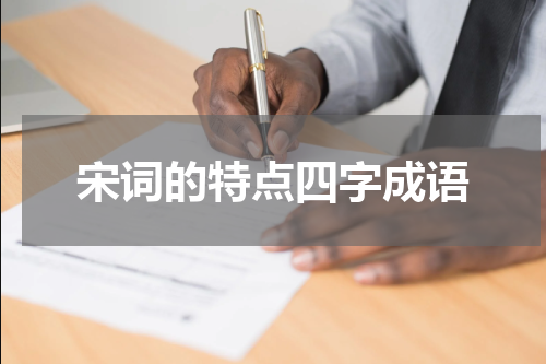宋词的特点四字成语