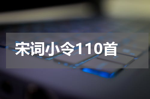 宋词小令110首