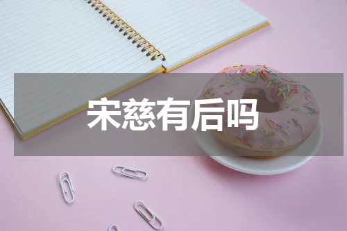 宋慈有后吗