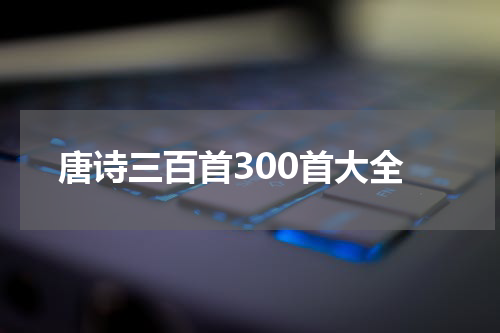 唐诗三百首300首大全