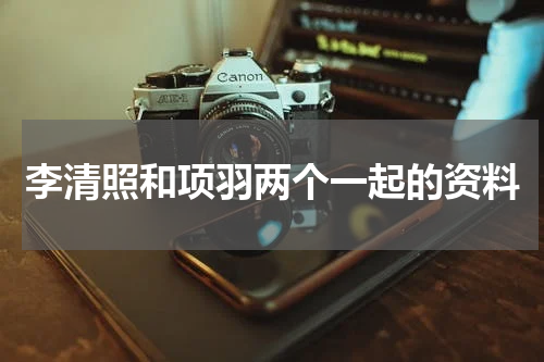 李清照和项羽两个一起的资料