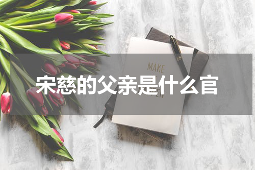 宋慈的父亲是什么官