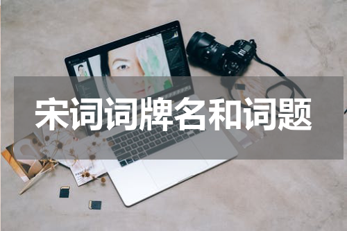 宋词词牌名和词题