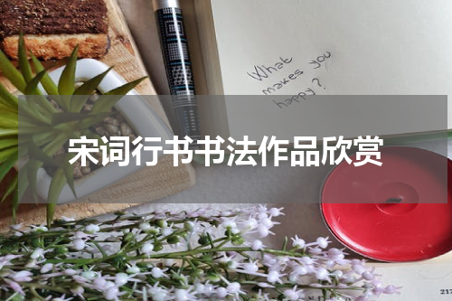 宋词行书书法作品欣赏