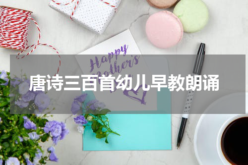 唐诗三百首幼儿早教朗诵