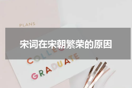 宋词在宋朝繁荣的原因
