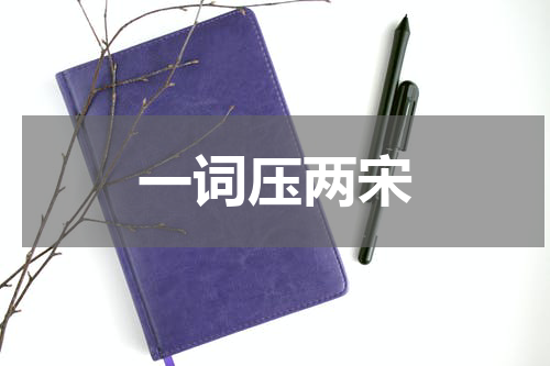 一词压两宋