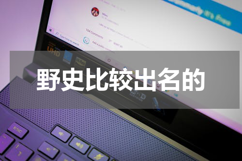 野史比较出名的