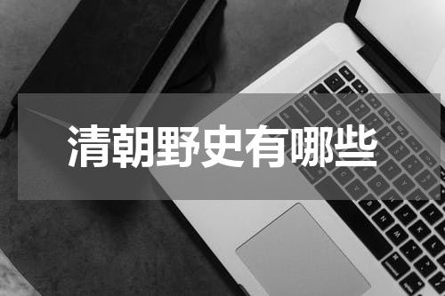 清朝野史有哪些